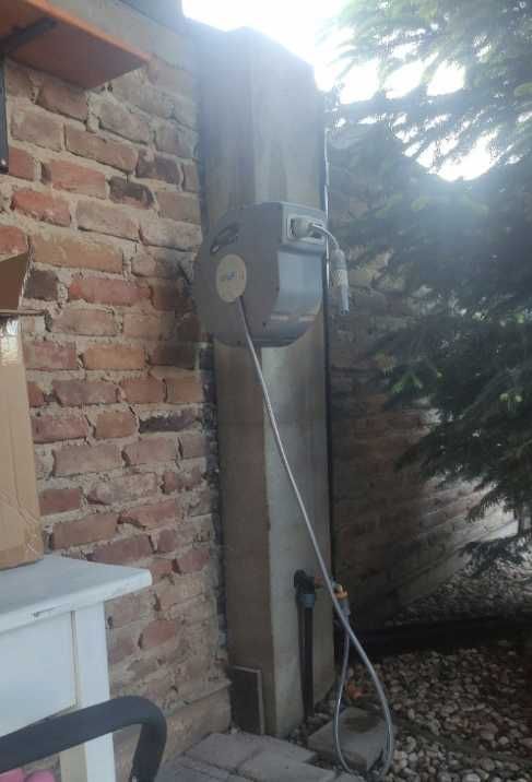 wąż ogrodowy z automatycznym zwijaniem wąż ogrodowy na zwijaku - Nowy!