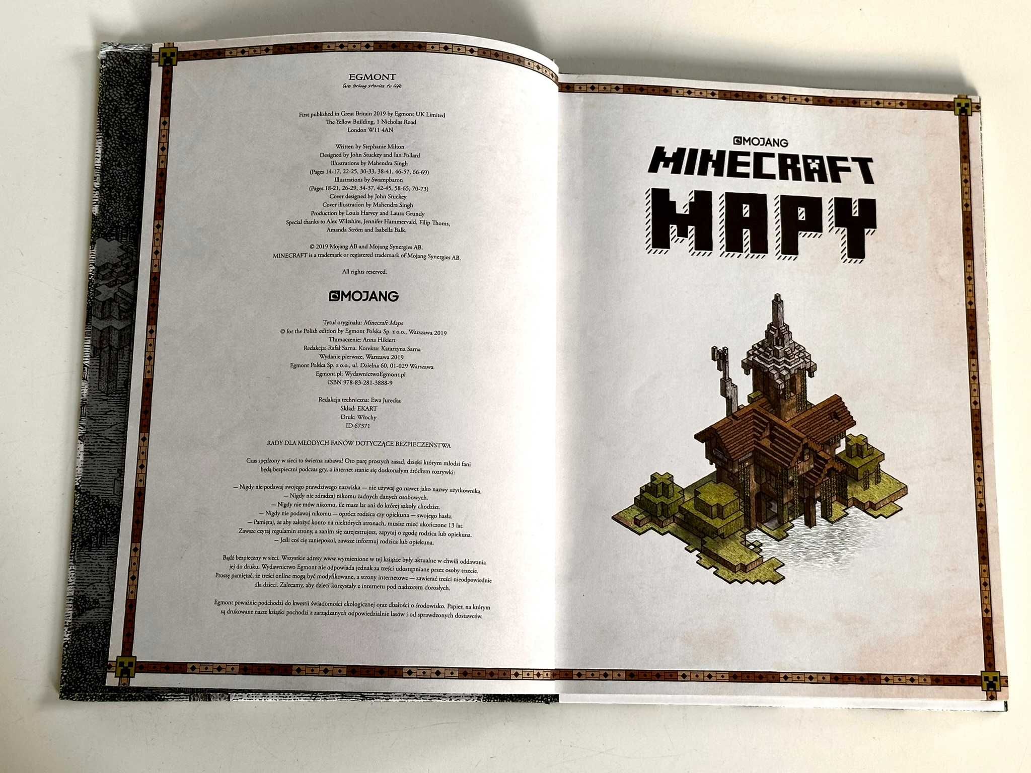 Książka Minecraft. Mapy. - Stephanie Milton - Egmont - jak nowa