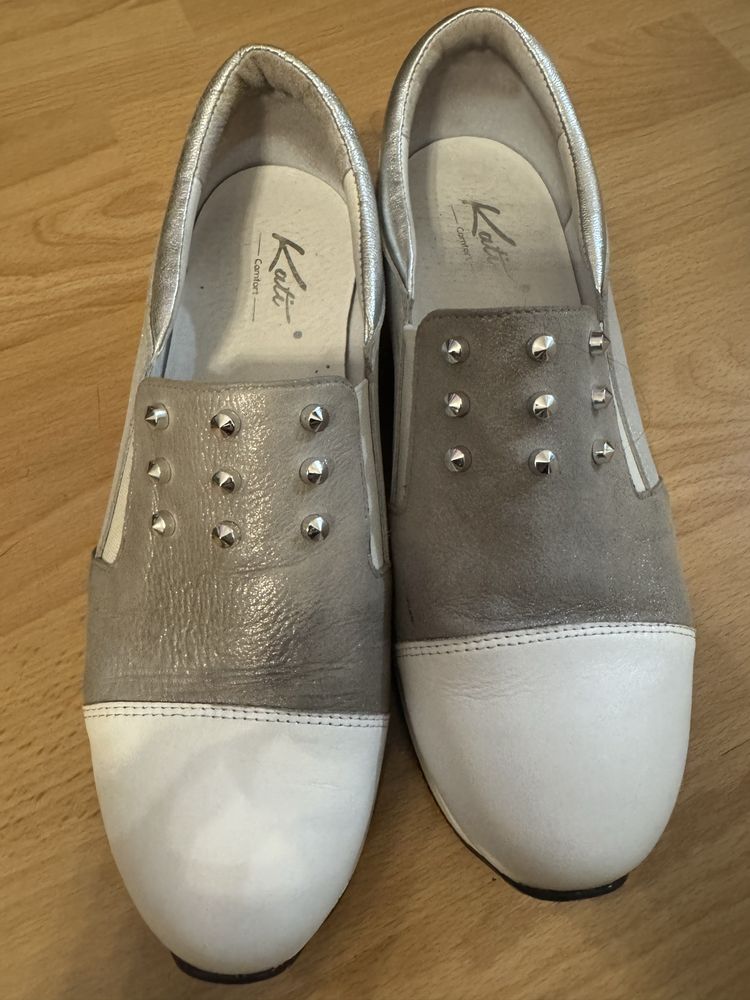 Buty wsuwane damskie Kati skorzane, rozmiar 40