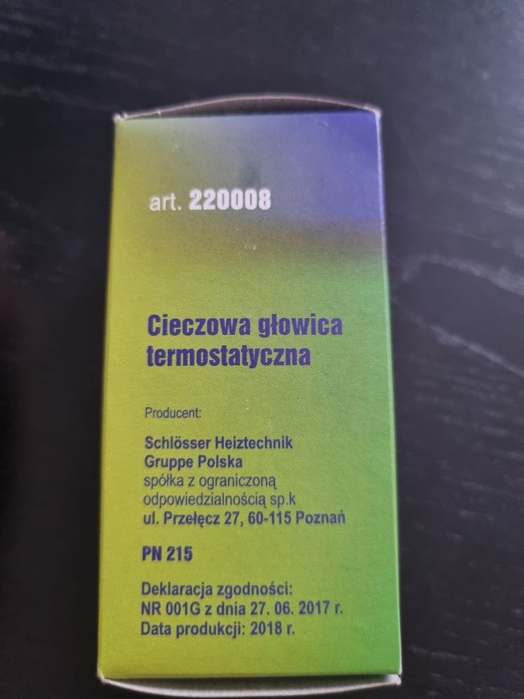 Głowica termostatyczny do grzejnika, termostat.