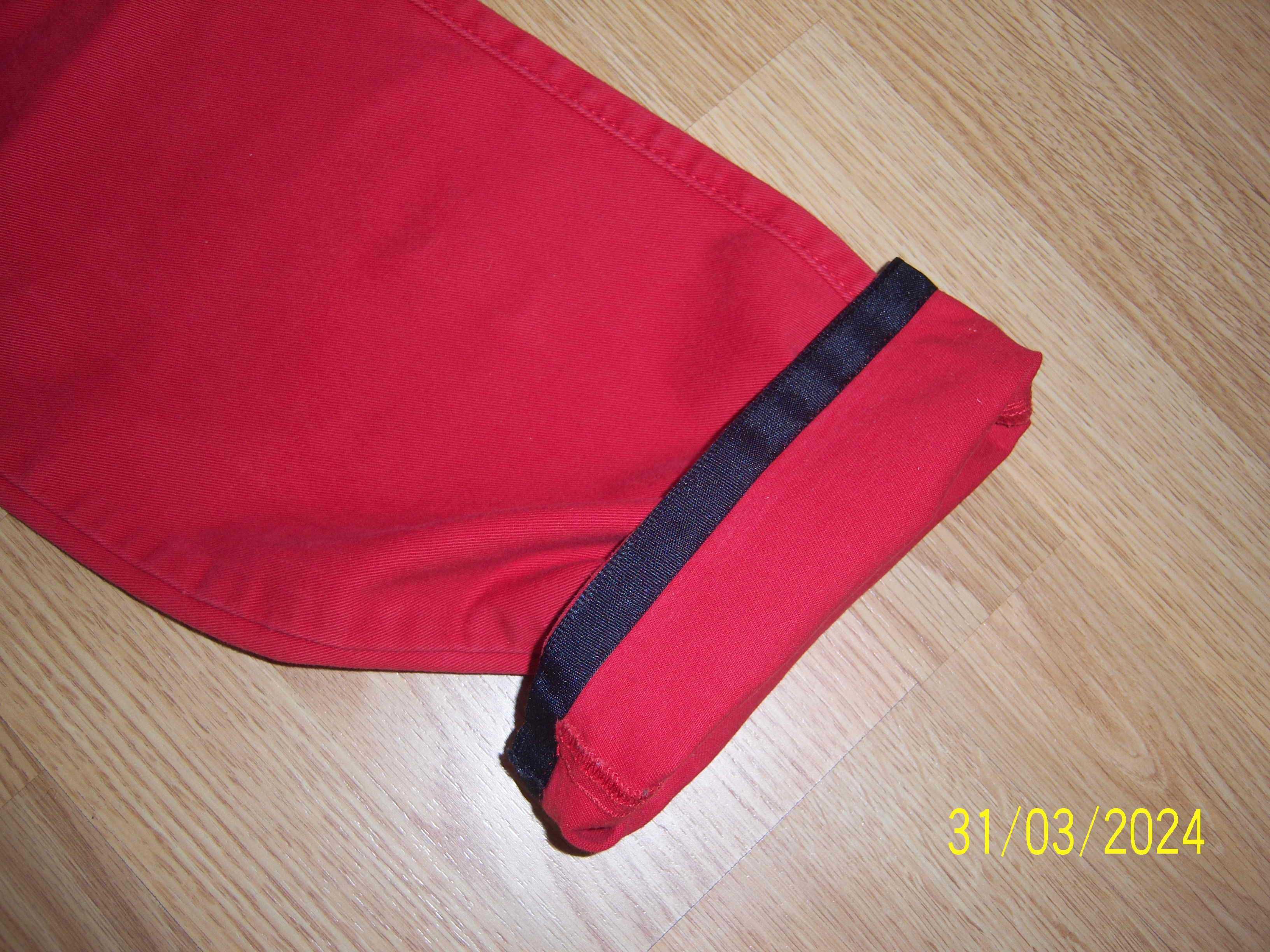 Штаны красные SOLID JEANS ширина пояса 44 см
