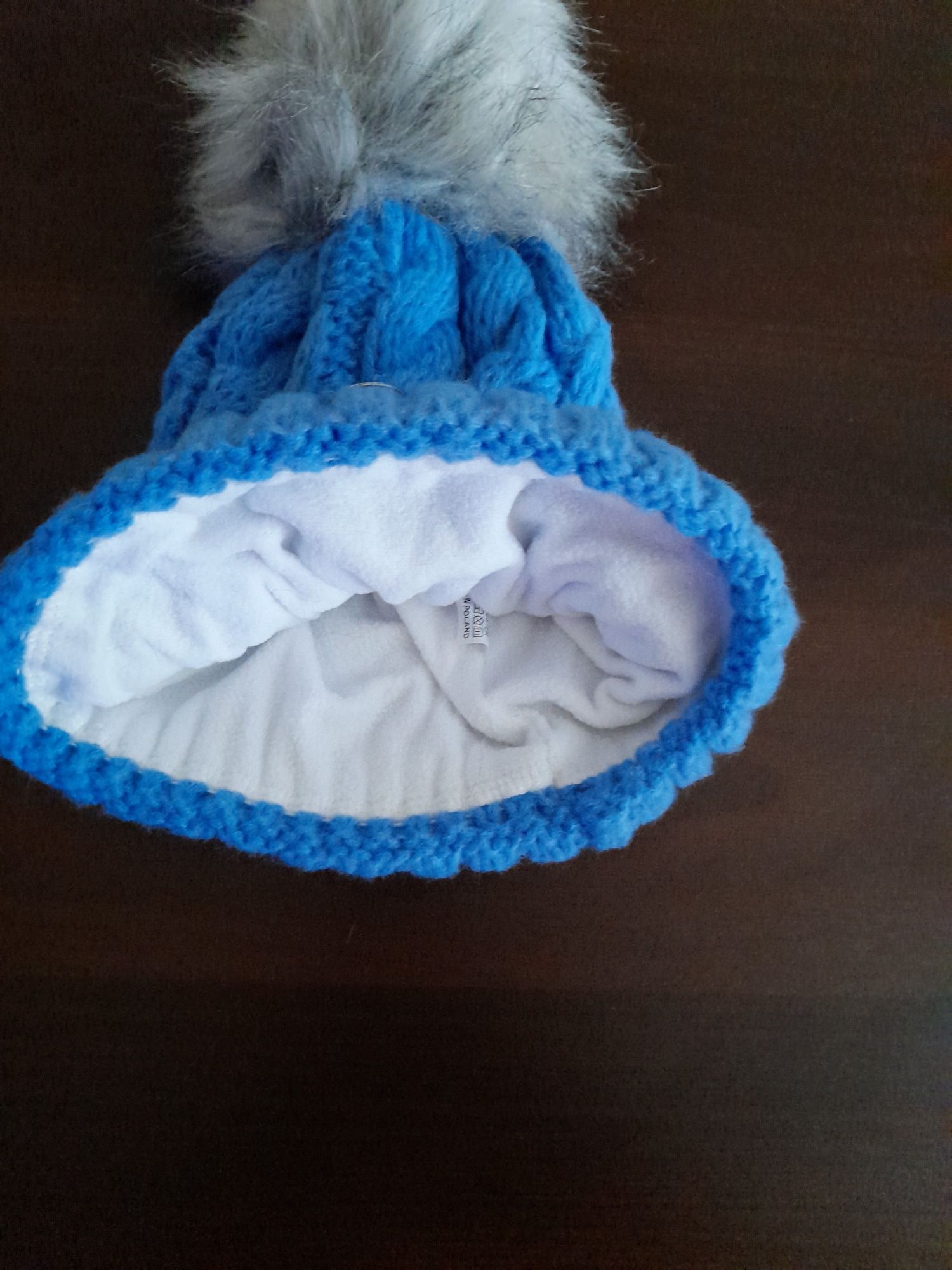 NOWA czapka na zimę z POMPONEM