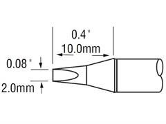 Grot; dłutownicy ; 2.0mm x 10mm; do stacji MX-500; SFP-CH20; OKI; (202