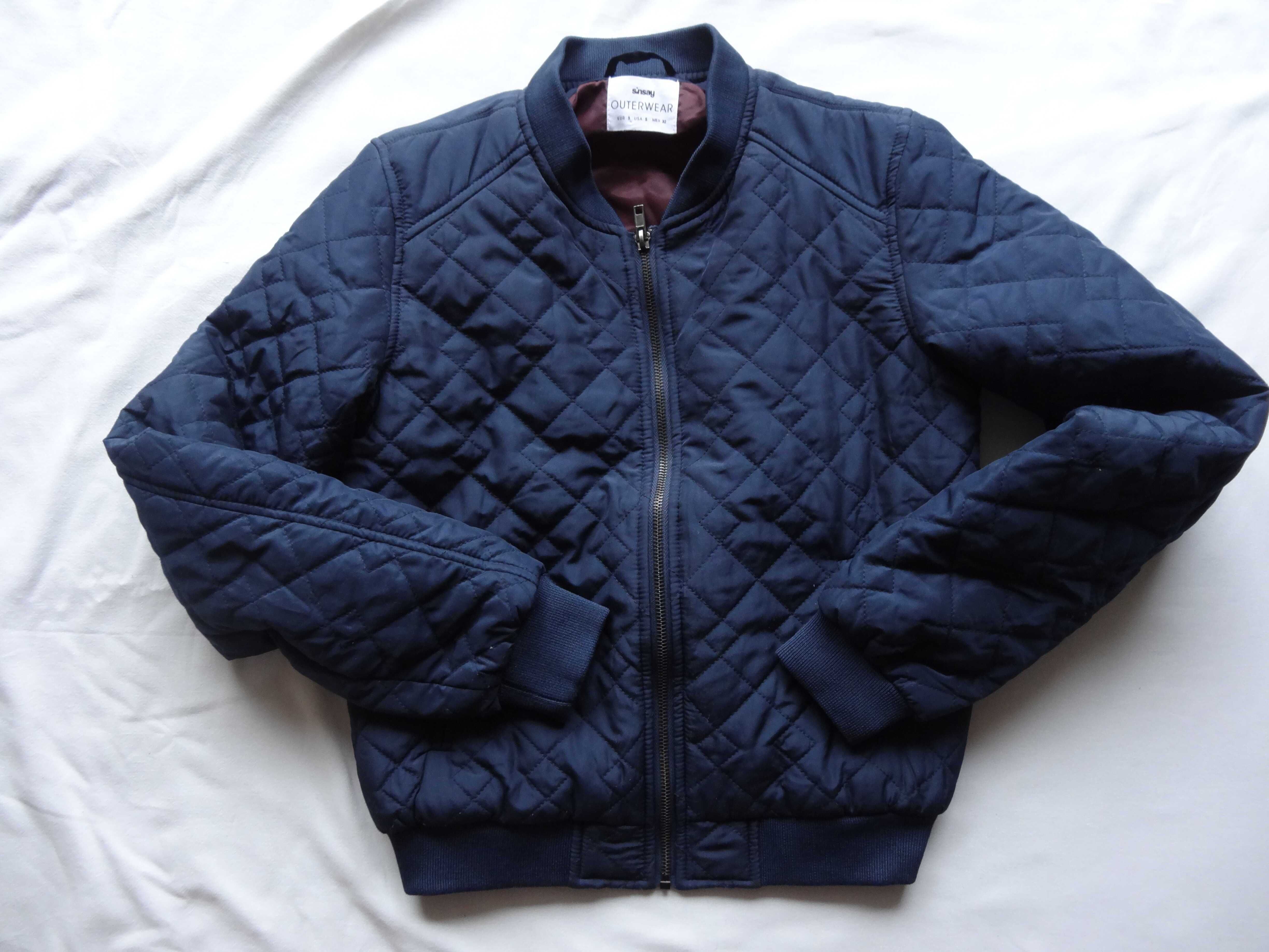 Kurtka Sinsay Outerwear rozmiar S granatowa oryginalna nowa bomberka