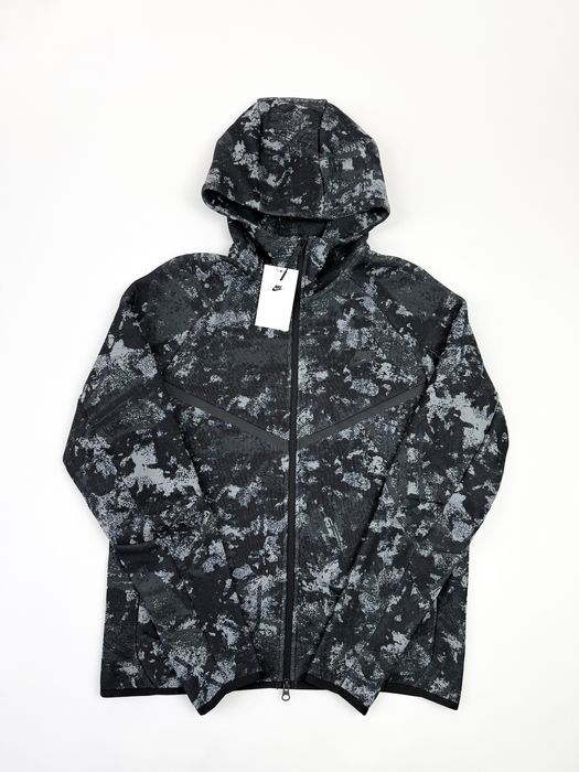 Оригінал! Чоловіче Зіп Худі Nike Tech Fleece чорне (М) / Нове!
