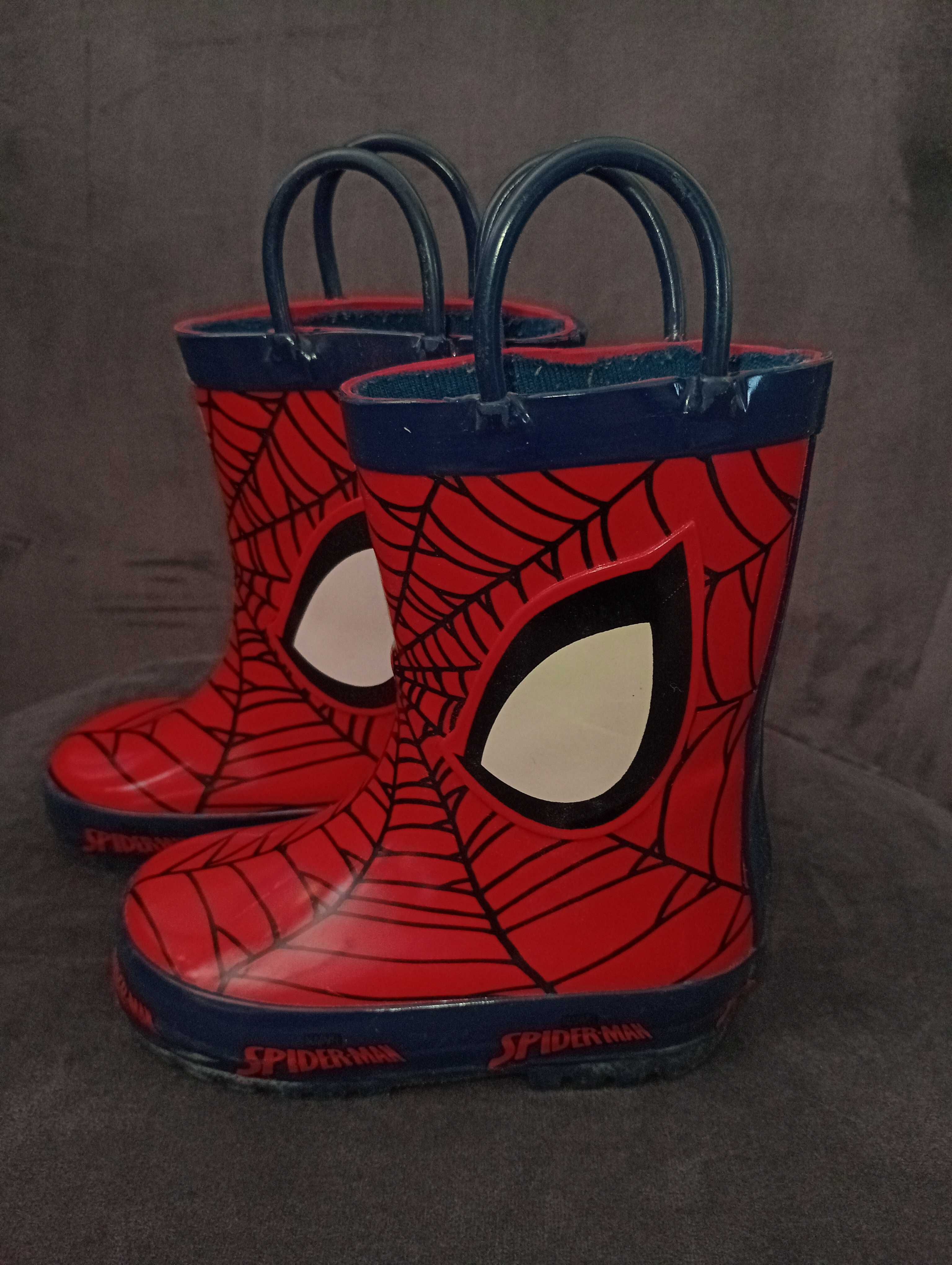 Kalosze chłopięce 21 / 22 Spiderman Marvel wkładka 13,5 cm