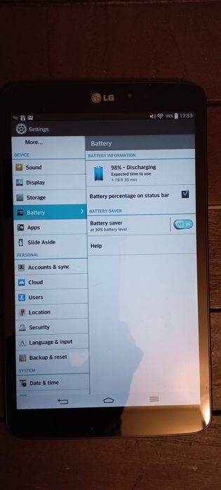 Tablet LG V500 Bom estado