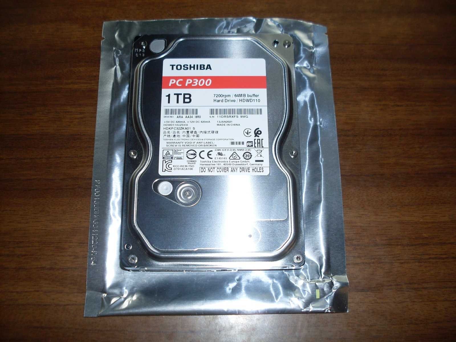 Жорсткий диск 3.5" Toshiba HDWD110 1TB/7200RPM/64MB/CMR