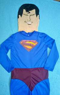 костюм Супермена 7-8 лет+маска