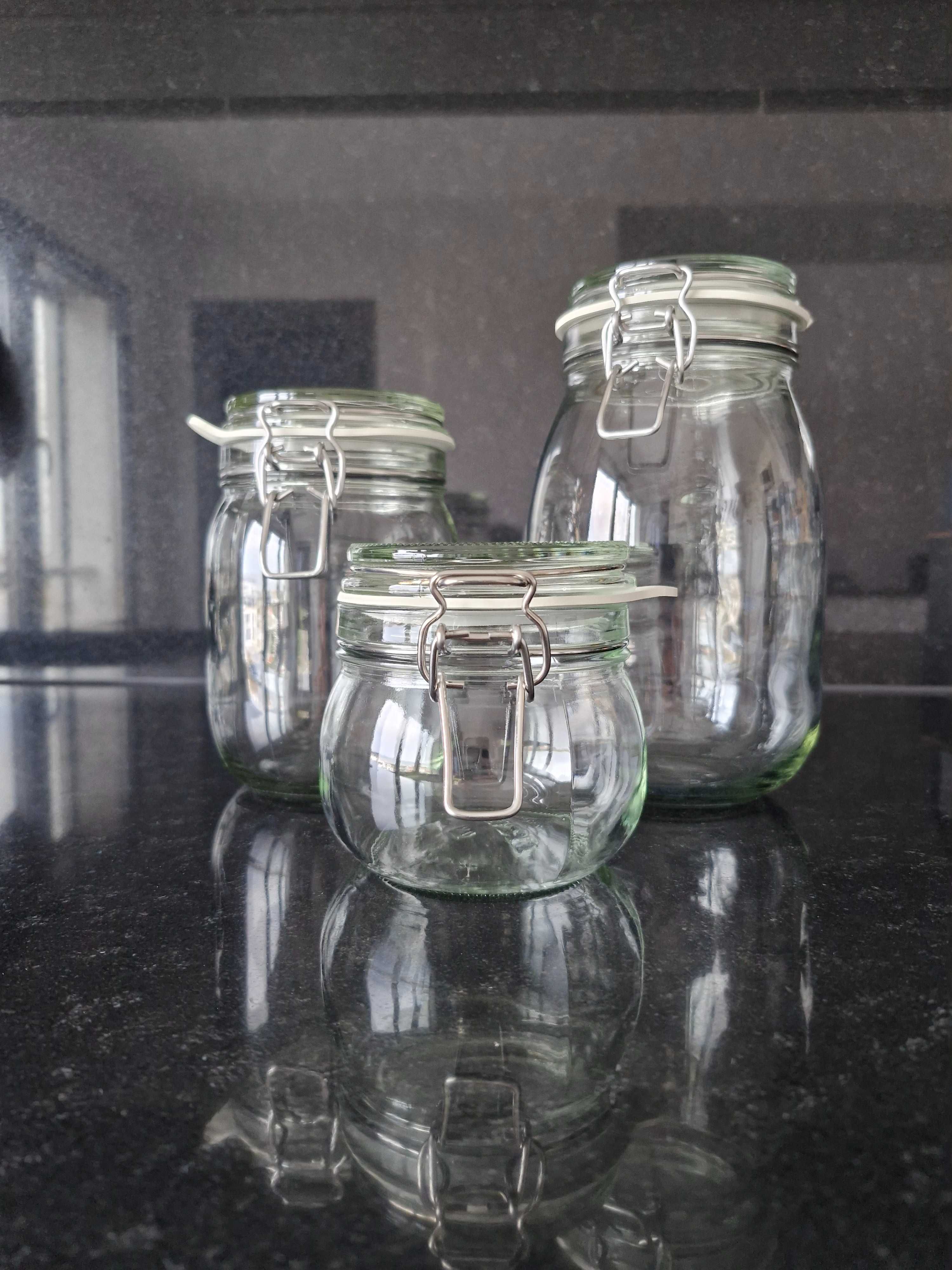 4 Frascos vidro IKEA KORKEN