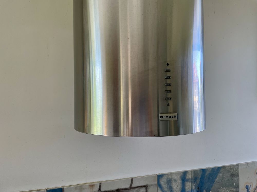 Okap przyścienny faber cylindra/2 hip vario inox