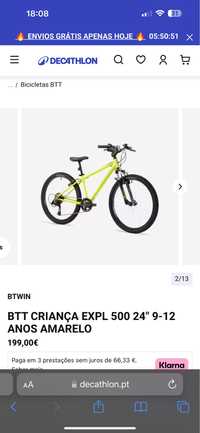 Bicicleta btt COM EXTRAS