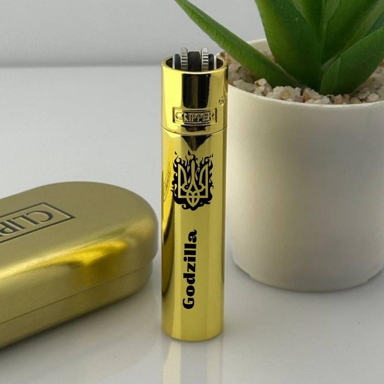 Зажигалки с гравировкой Clipper подарочные