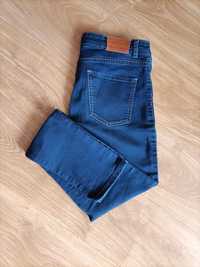 Granatowe jeansy skinny W28 M 38 Zara Basic denim