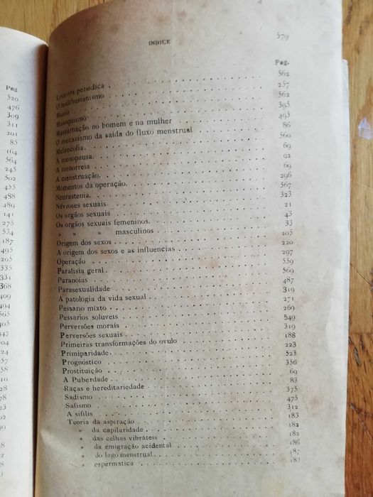 livro antigo A vida sexual (Dr Egas Moniz)