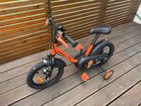 Rowerek Btwin 14 cali pomarańczowy Robot