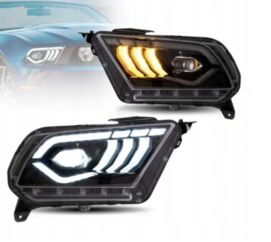 Lampy przednie Ford Mustang 2011, 2012, 2013, 2014 V gen s197 LED