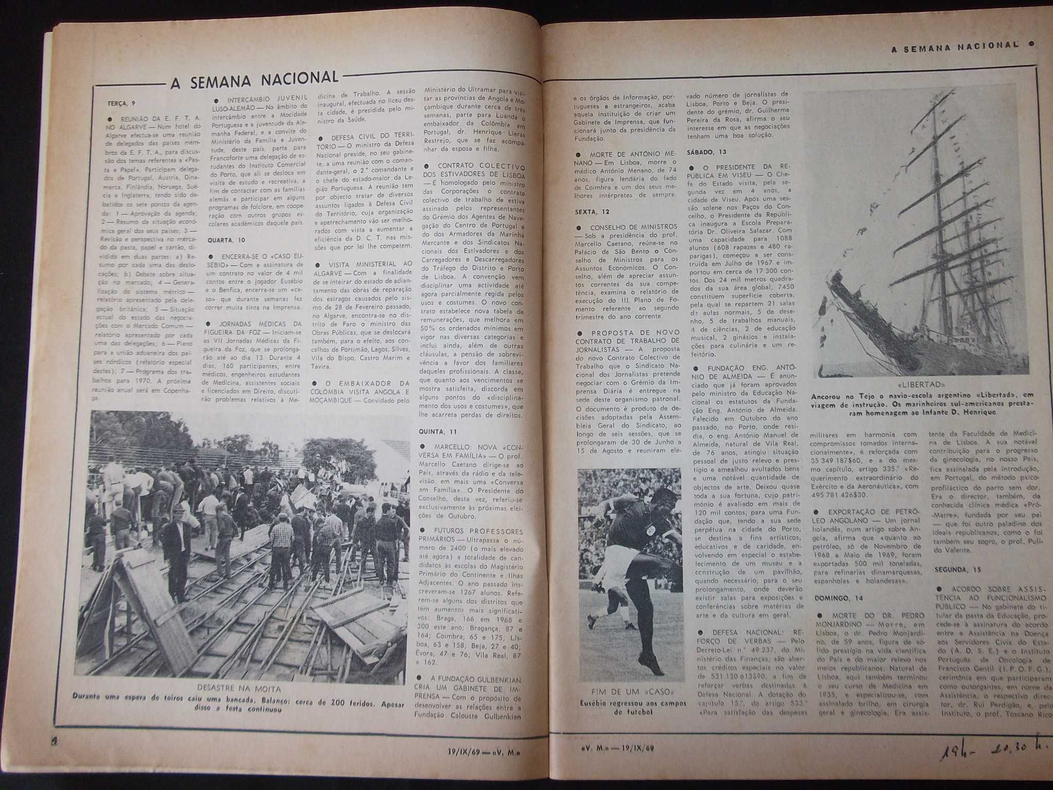 Revista Vida Mundial n.º 1580 de 19/09/69 Concorde