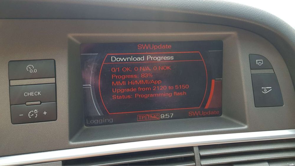 Naprawa BootLoader, oprogramowania w Audi MMI 2G High Polskie Menu