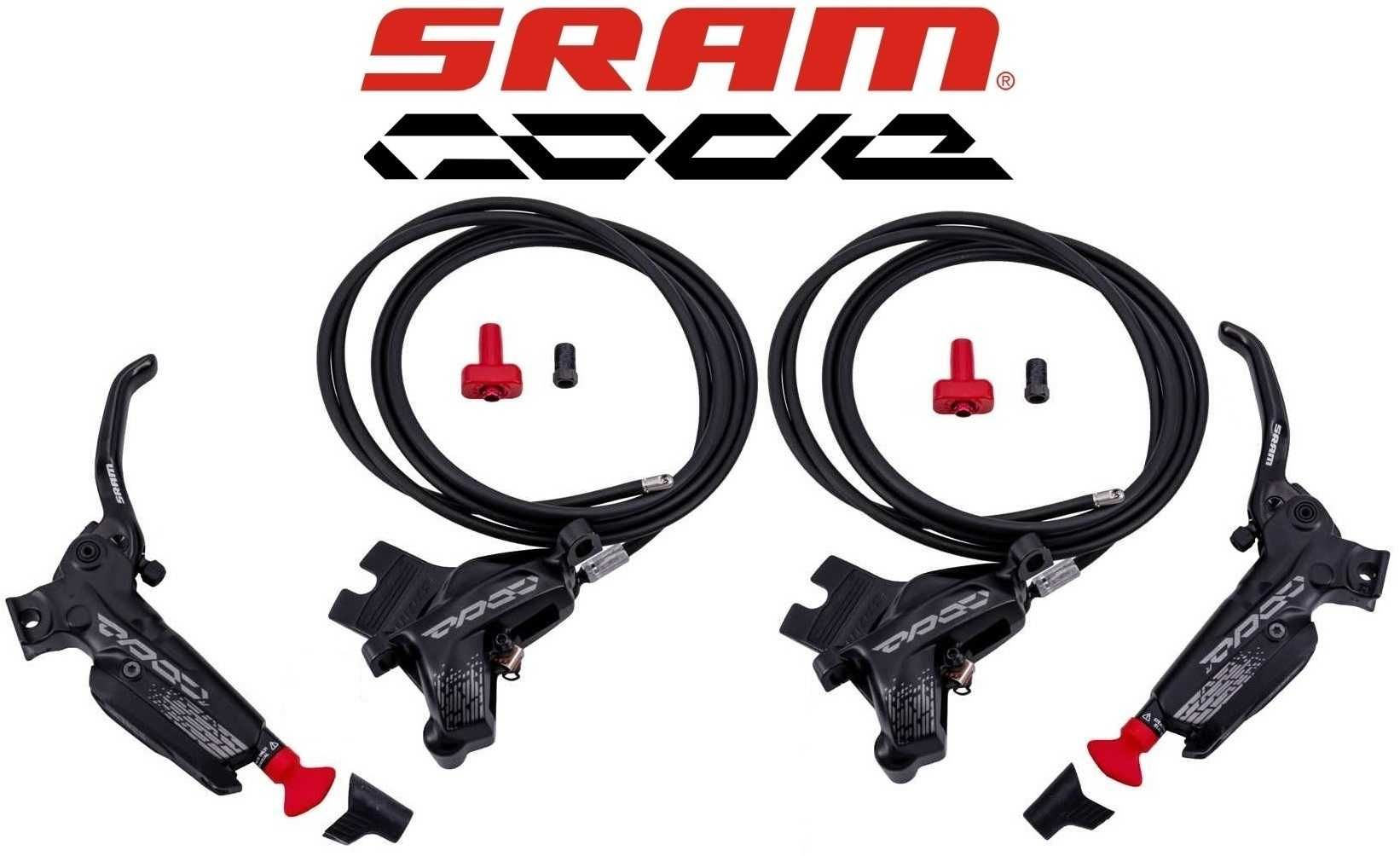 NOWE Sram Code R hamulce hydraulicz. 4-tłoczkowe 200cm 2szt. bez obejm