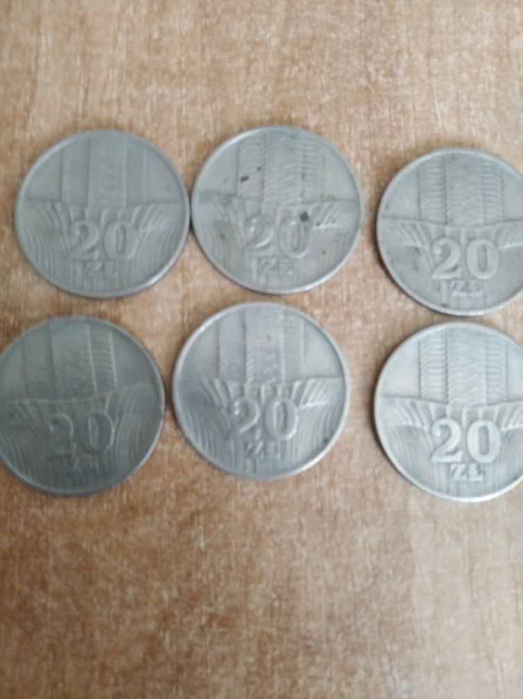 Monety 20 zł 1973 do 1976