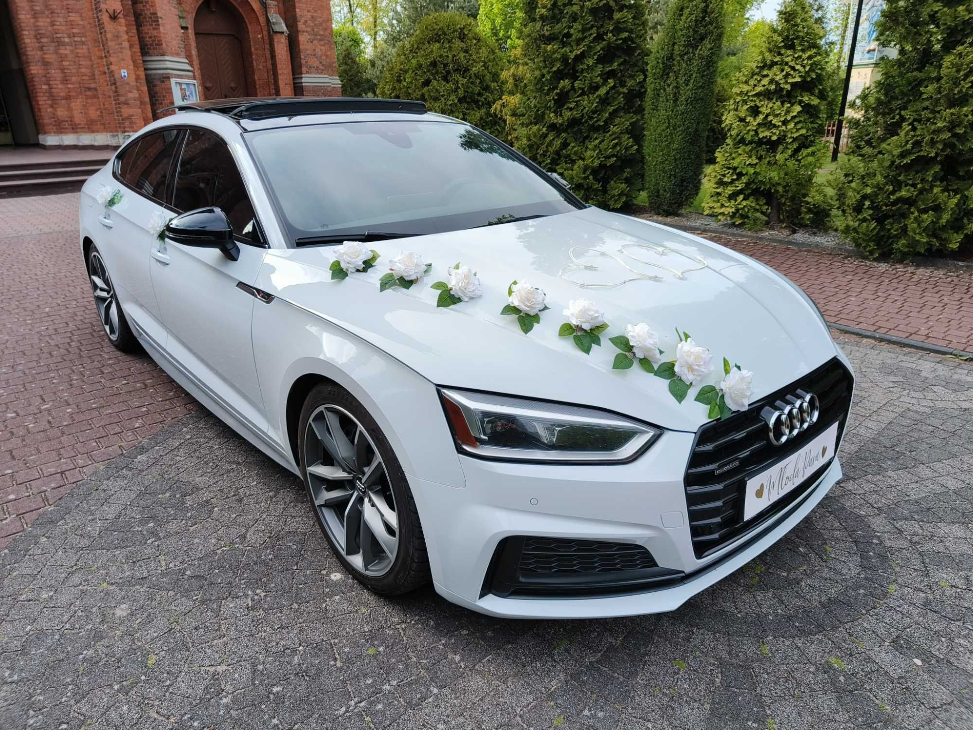 Audi A5 S-line, auto do ślubu, samochód do ślubu, auto na ślub