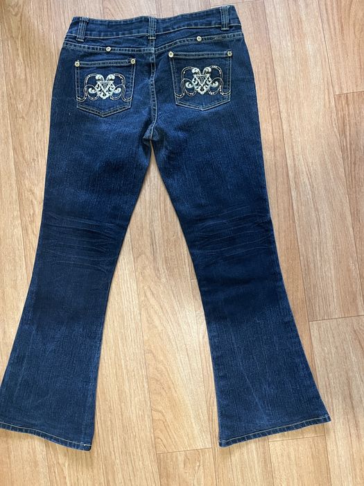 Вінтажні Джинси кльош на низький посадці