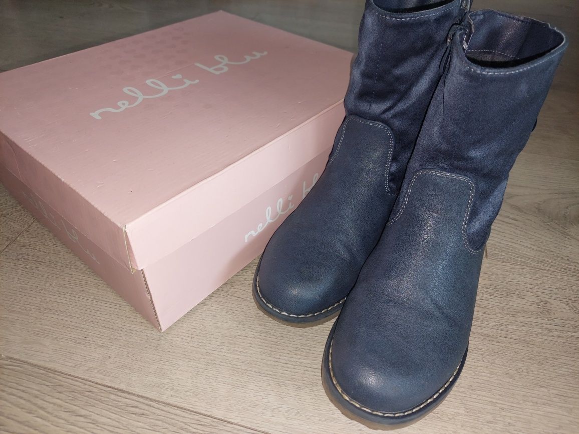 Buty zimowe dla dziewczynki CCC Nelli Blue r.33