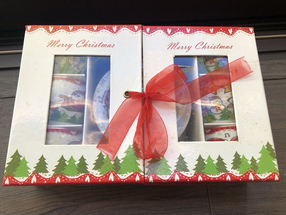 Chávenas de café natalícias (conjunto de 6)