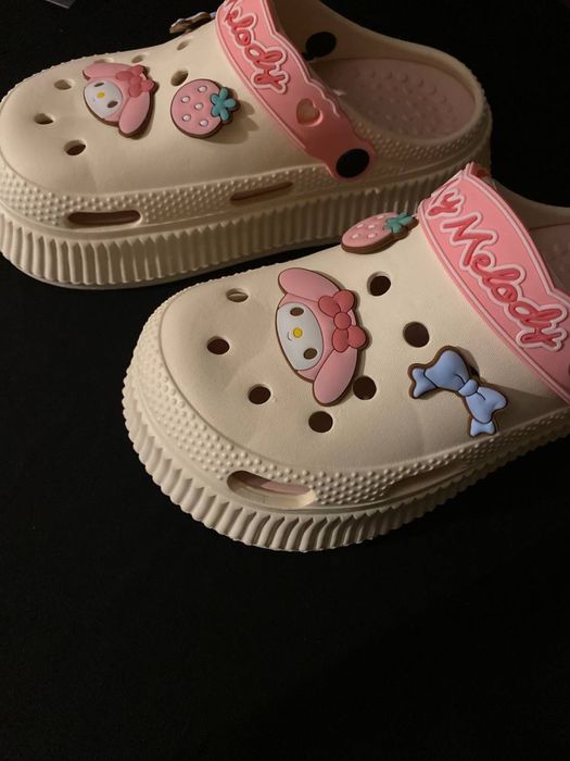 Жіночі крокси крем пудра