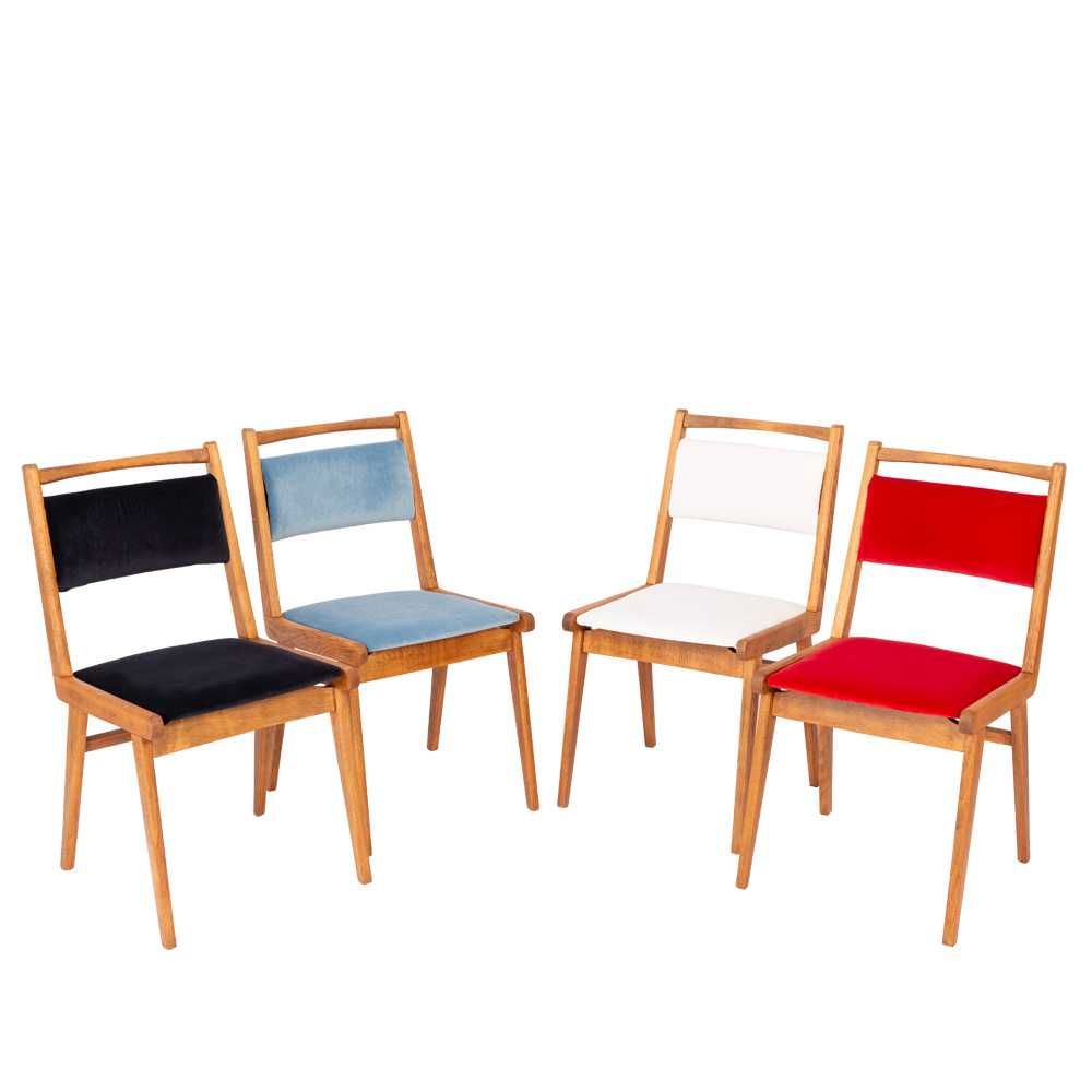 Krzesła projektowe PRL jak Hałas typ JAR