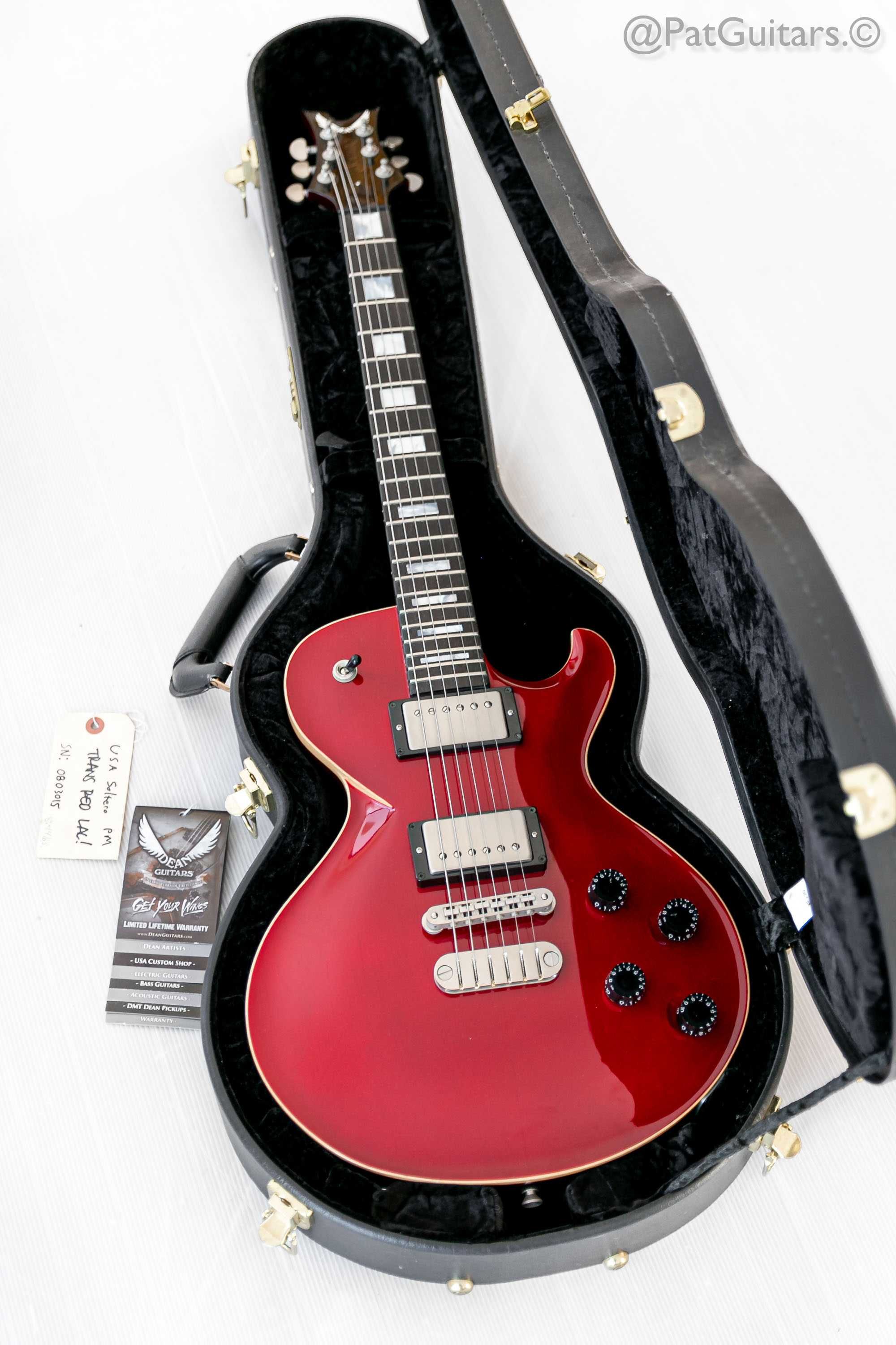 2008 Dean Custom Shop Soltero USA in Trans Red