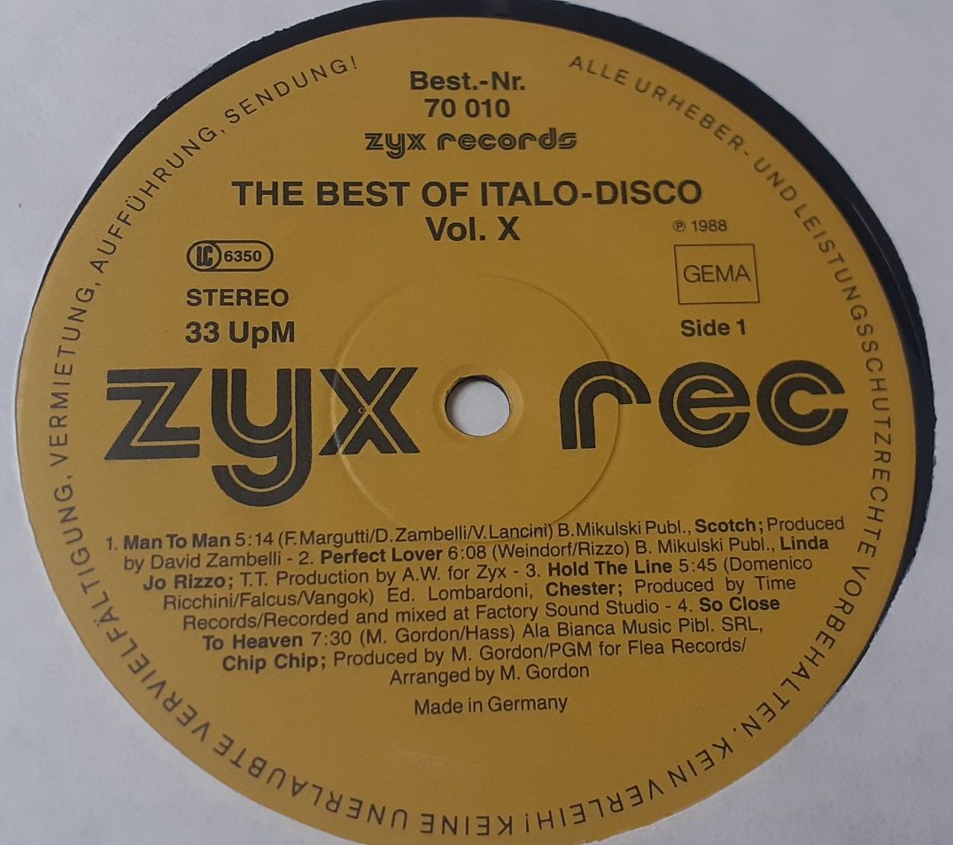 The Best Of Italo Disco vol.10 2 winyle