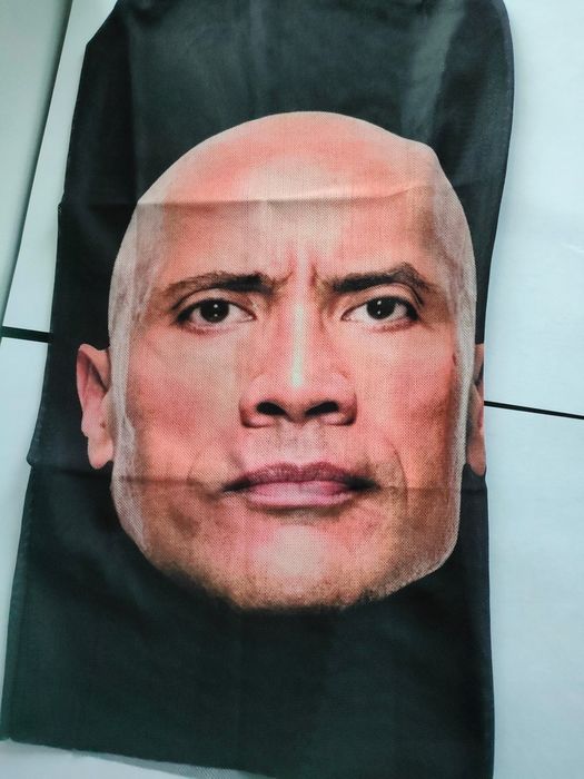 Śmieszna maska Dwayne Johnson The Rock twarz śmieszny prezent