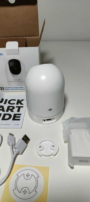 Cinnado Kamera monitoringu wewnątrz - elektroniczna niania 2K WiFi 360