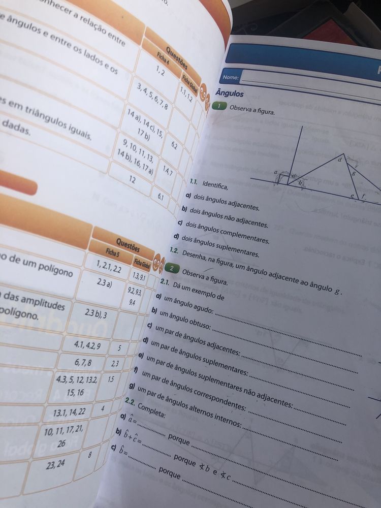 Caderno atividades Matemática em ação 7 ano