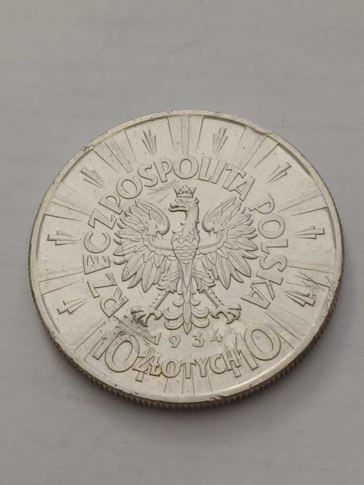 10 zł 1934r. Piłsudski urzędowy