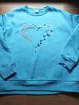 Niebieska Bluza serce