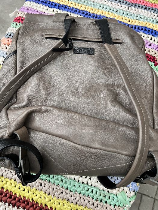 Рюкзак кожанный светло коричневый