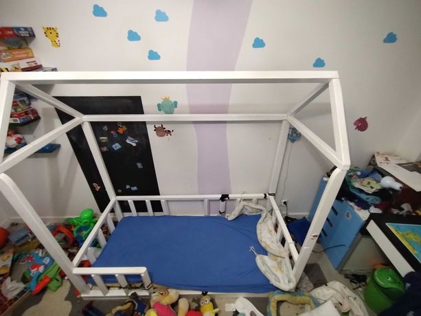 Łóżko dla dziecka domek 75x160cm