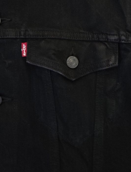 Levi's męska czarna kurtka jeansowa w rozmiarze M