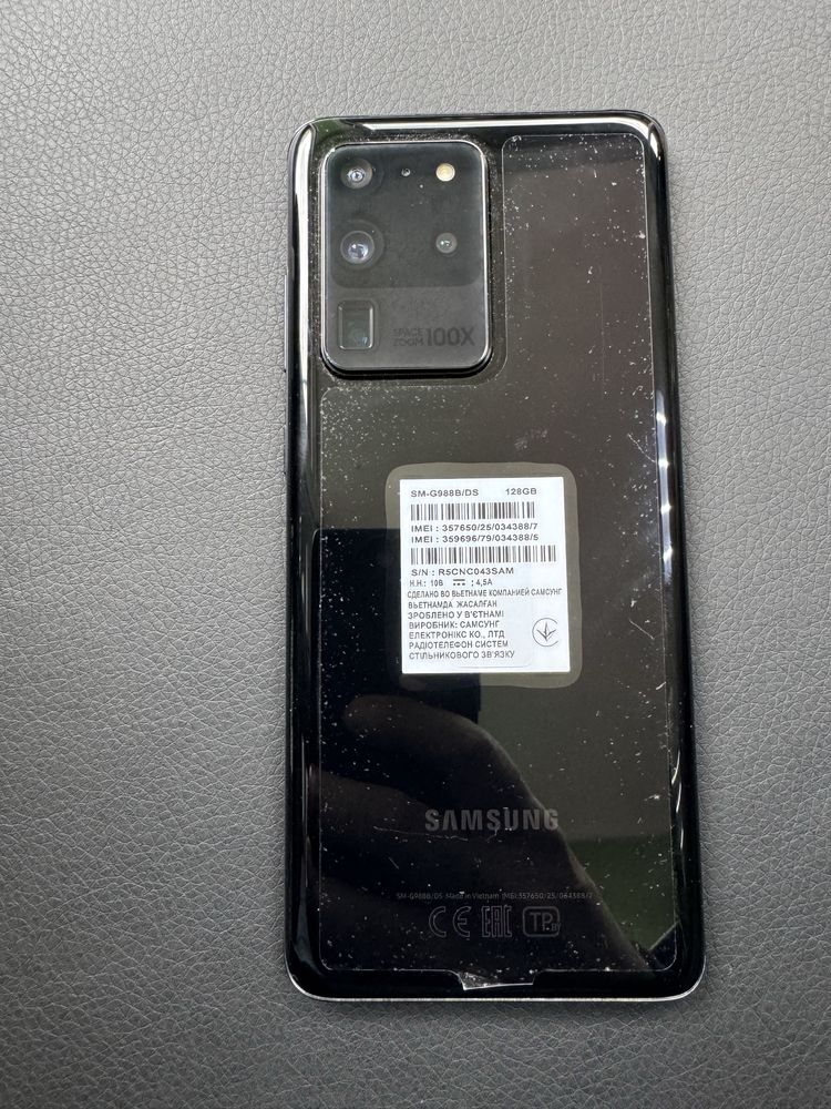 Samsung S20 Ultra 5G 12/128 Бит экран.