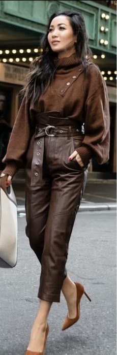 Кожаные брюки шкіряні штани розмір 32-34