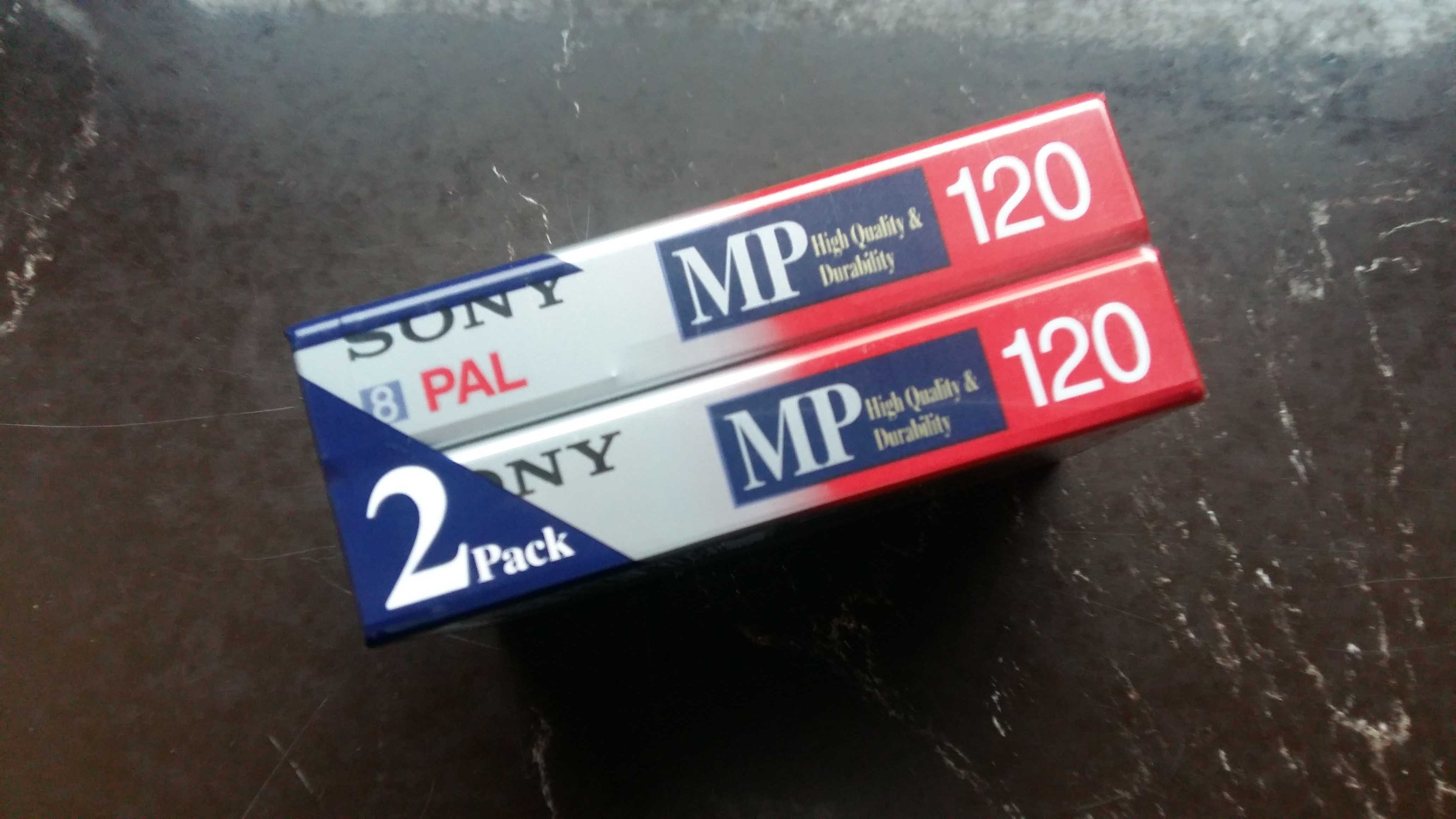 Kaseta video Sony 8MP 120 2-Pak Nowe- Folia, prod. Japonia