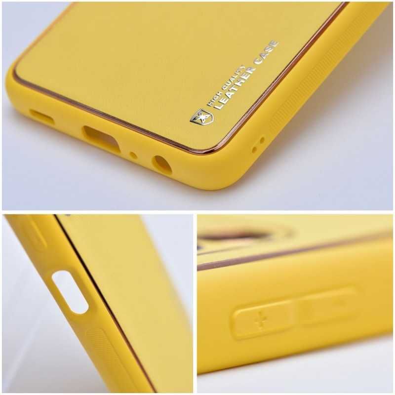 Etui Forcell Leather Case do iPhone 15 Pro Max Yellow