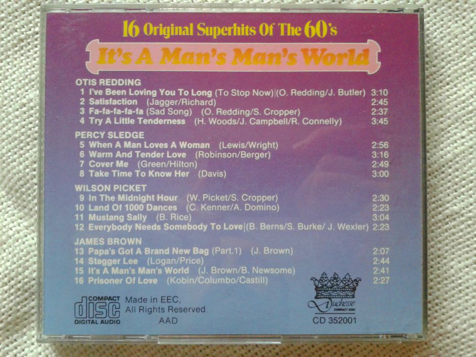 It's A Man's Man's World CD