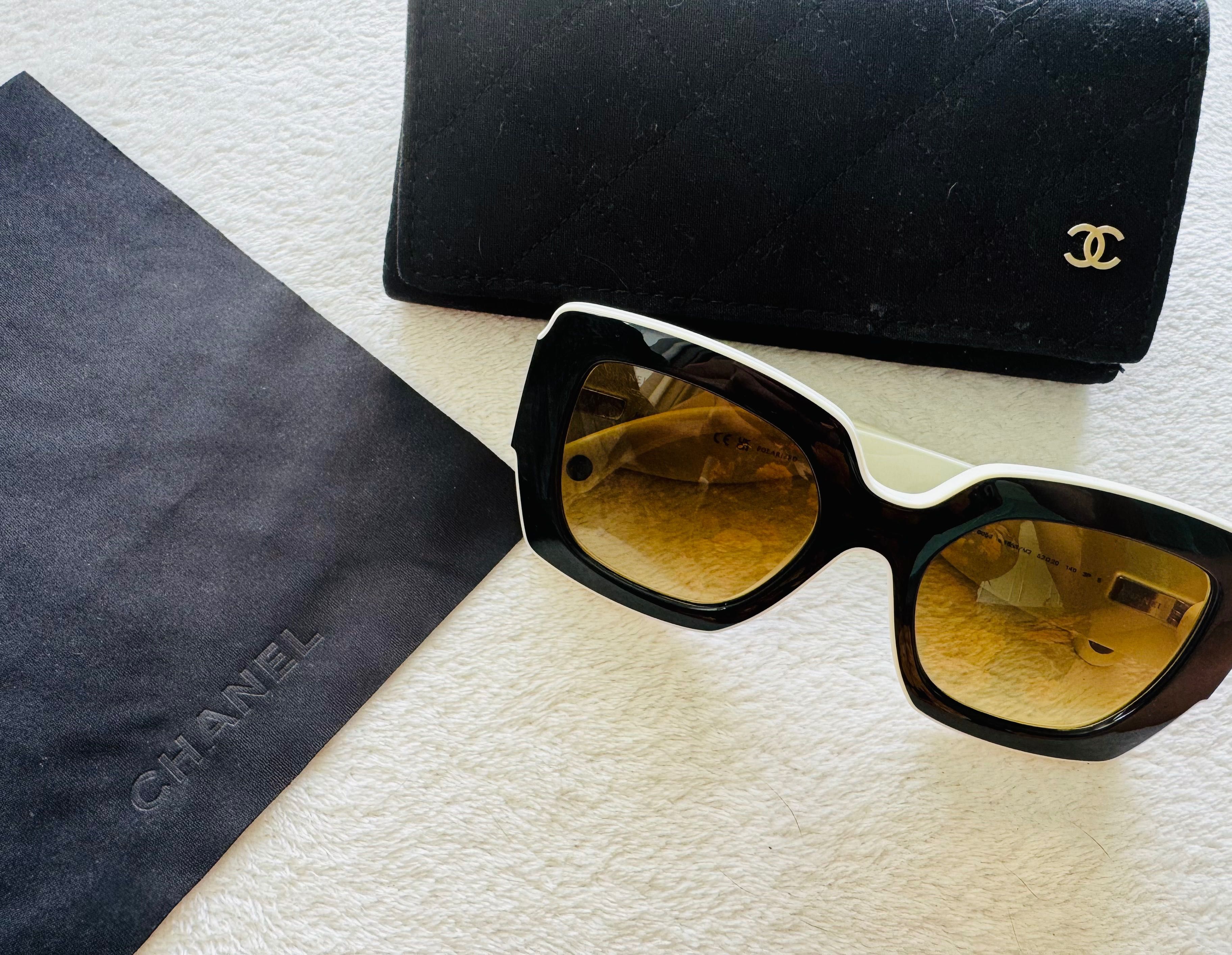 NOWE ORYGINALNE  CHANEL okulary przeciwsłoneczne w zestawie z etui  !