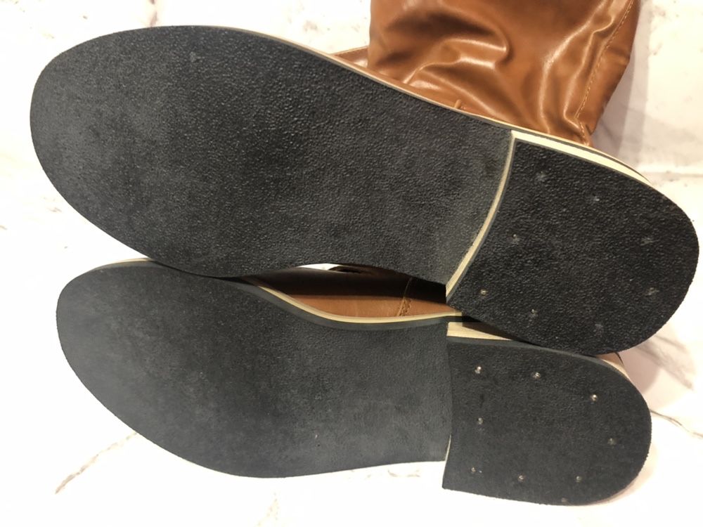 Kozaki camel karmelowe ocieplane nowe roz 39