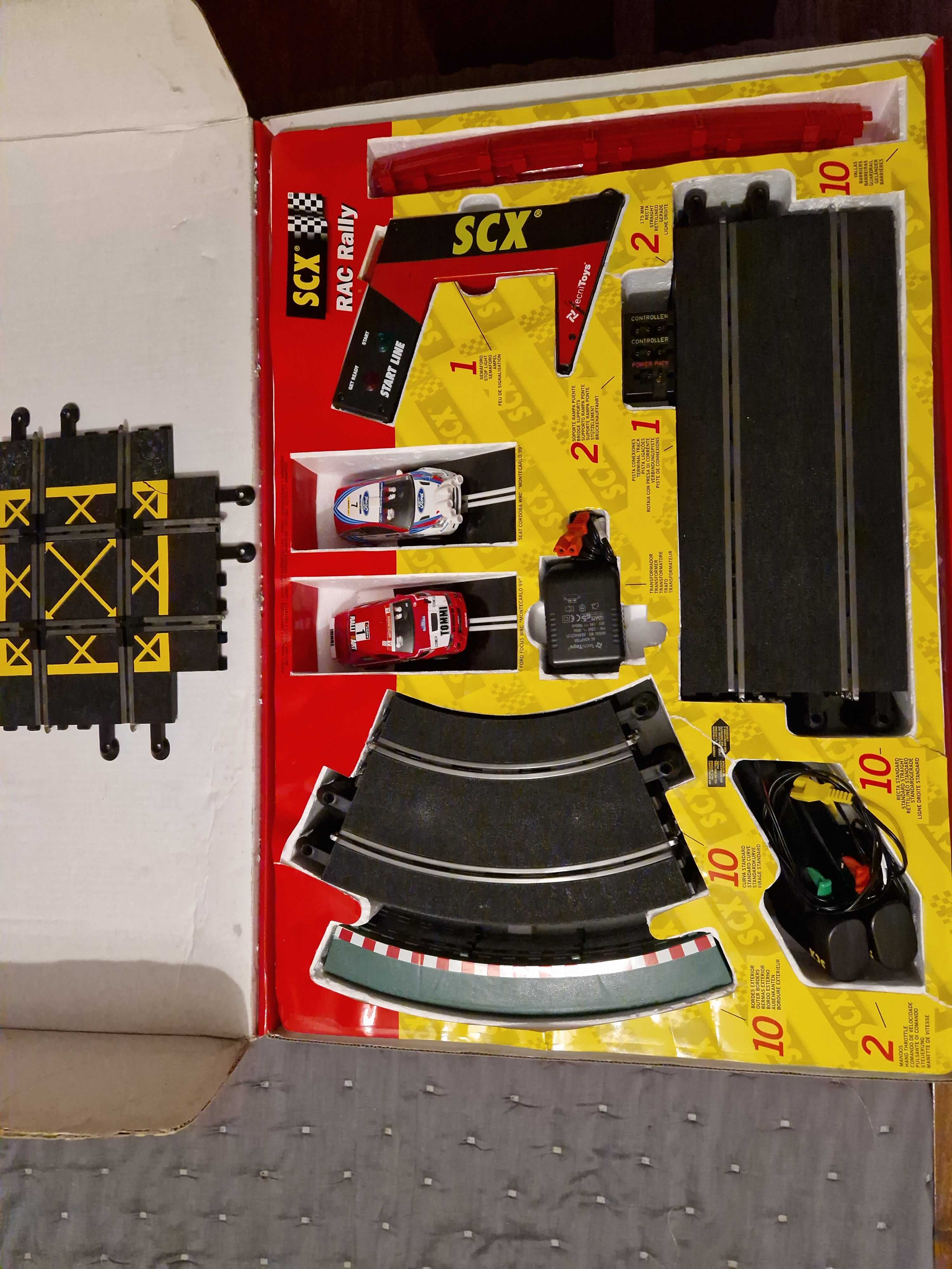 Pista SCX Rally com Caixa Original e Extras!