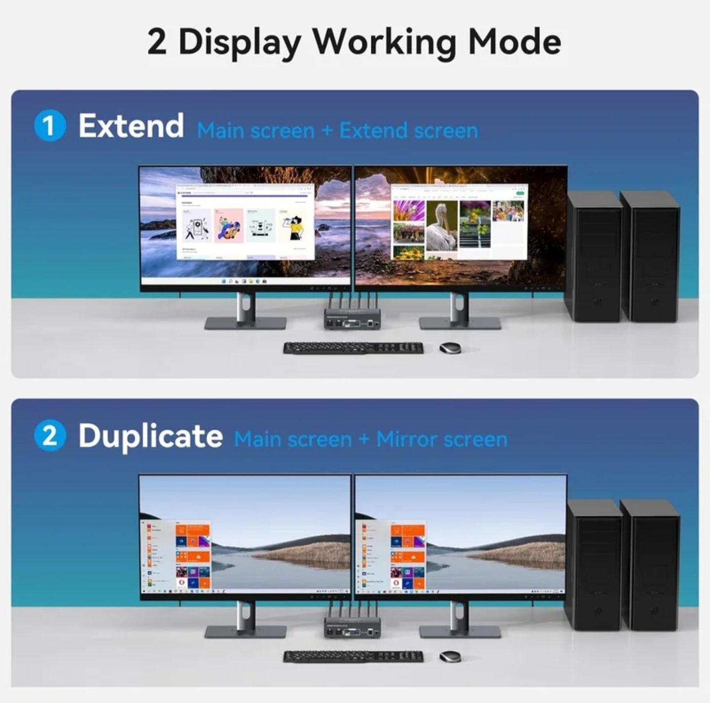 VEDINDUST HDMI Displayport KVM
Switch